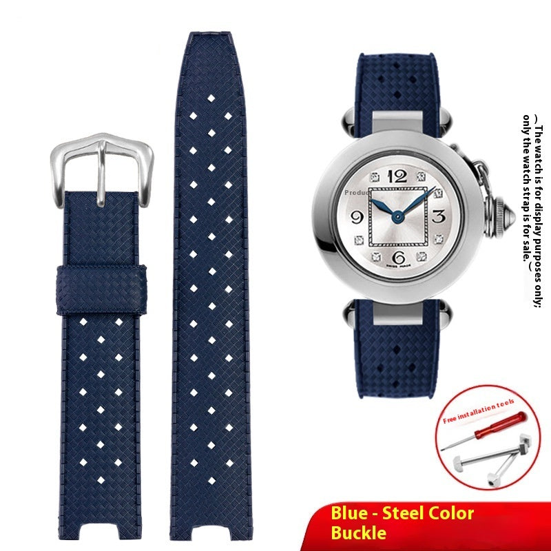 Rubber Watch Strap Notch Silicone Watch Strap Accessories