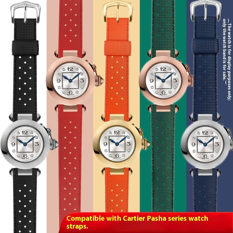 Rubber Watch Strap Notch Silicone Watch Strap Accessories